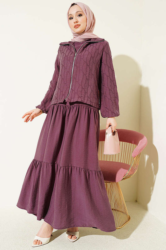 Ensemble Kat Kat Tensel Jileli Magenta