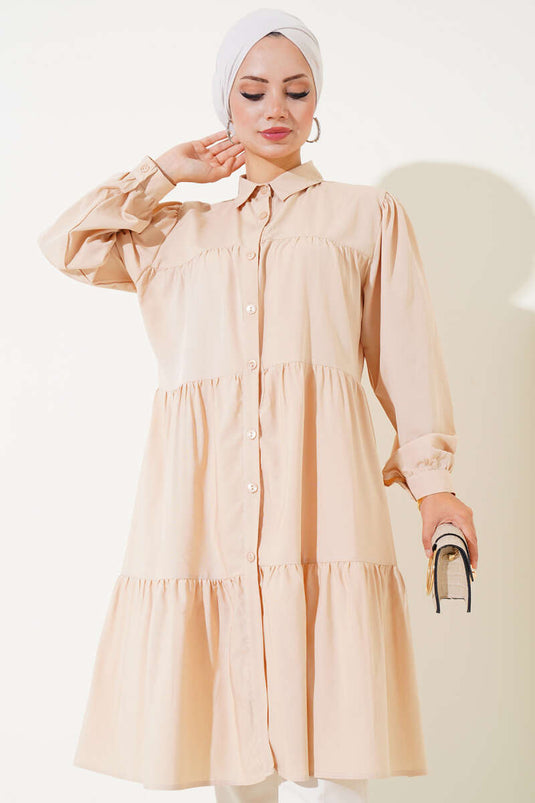 Kat Kat Uzun Tunik Bej