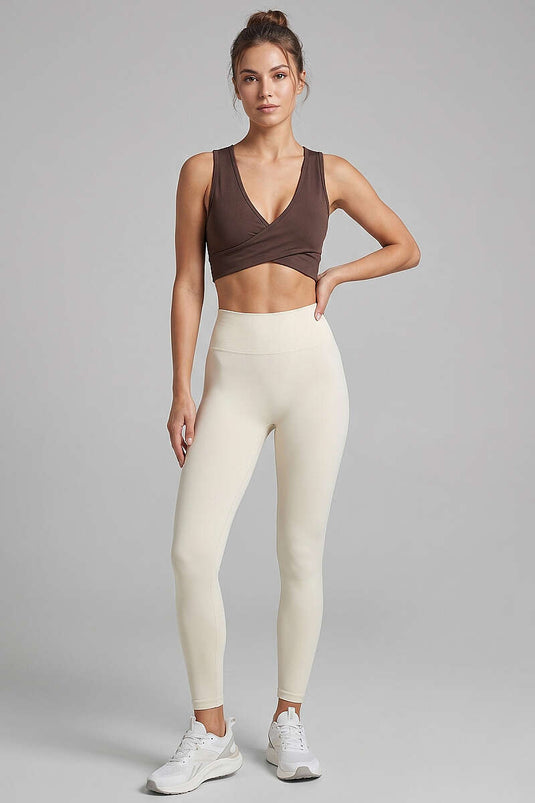 Katya Front Cross Bustier Brown