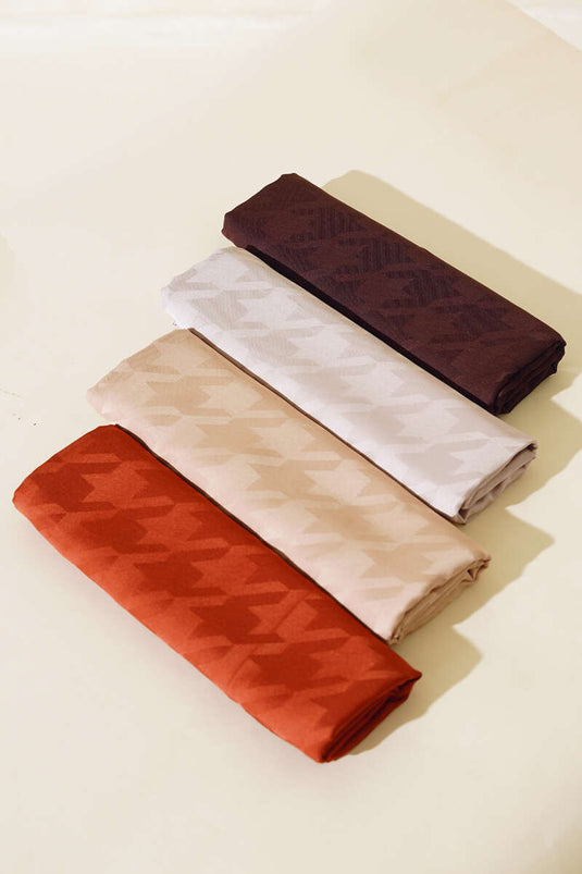 Châles Jacquard Motif Pied-de-Poule Assortiment 3