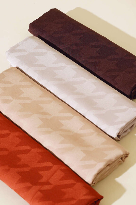 Châles Jacquard Motif Pied-de-Poule Assortiment 3