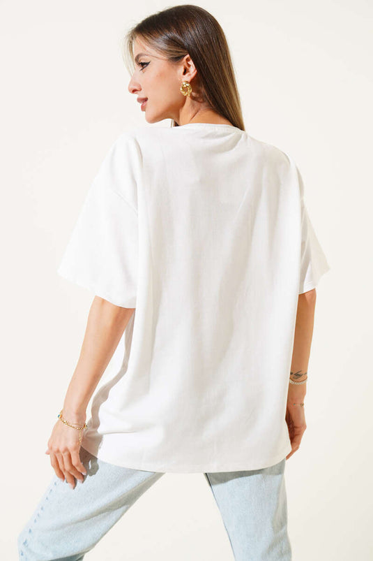 Goat Printed T-shirt Ecru