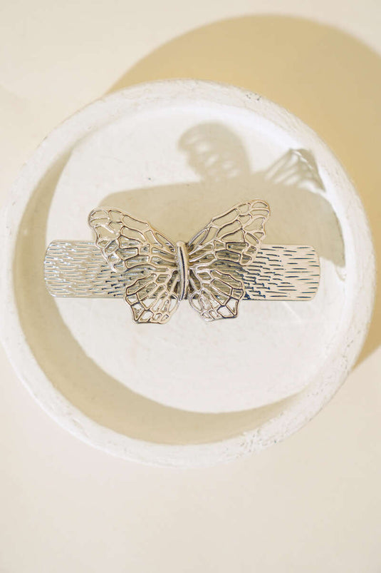 Butterfly Buckle Silver