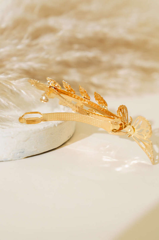 Boucle Pierre Papillon Or