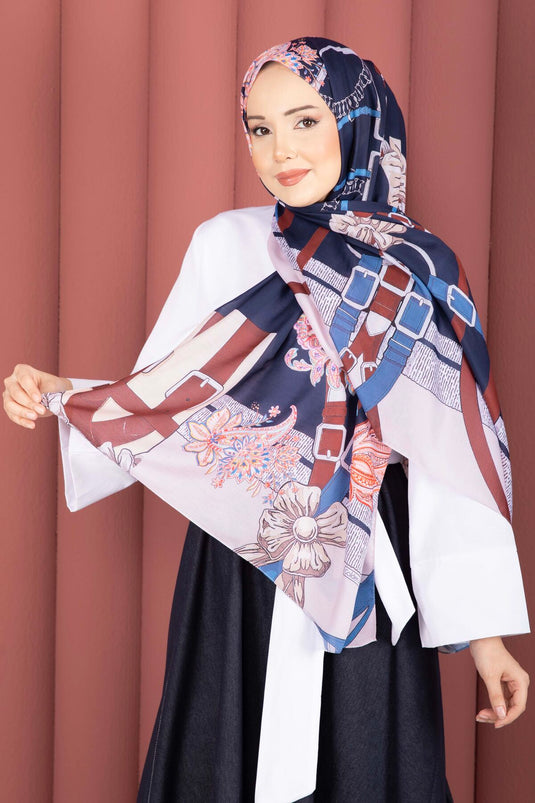 Kemer Desen Premium Şal Serisi Pudra