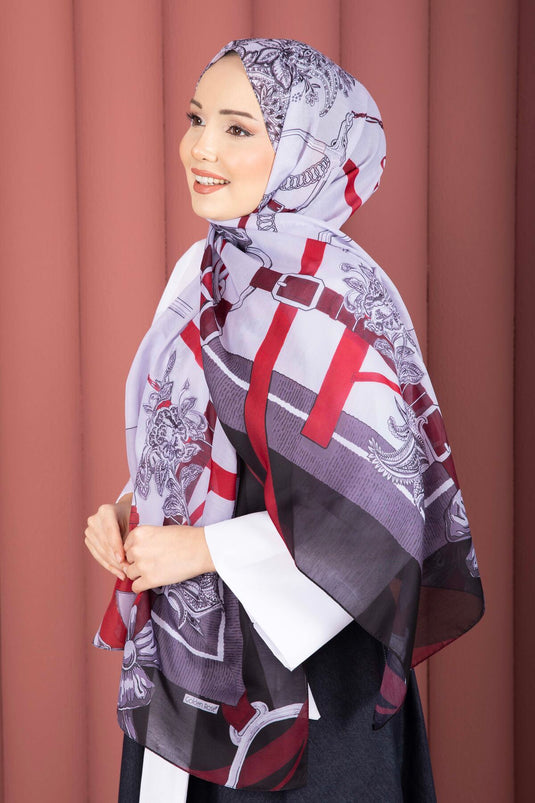 Belt Pattern Premium Shawl Series Black