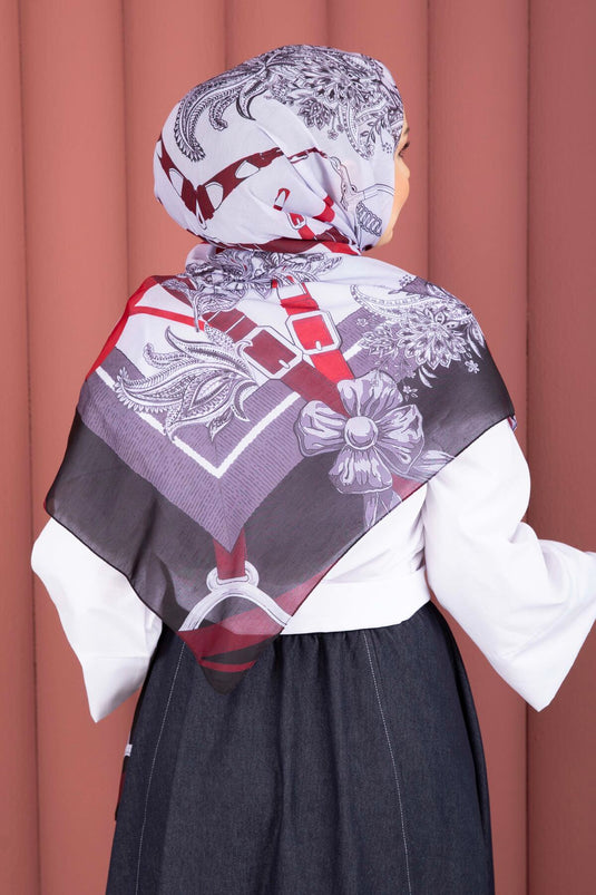 Belt Pattern Premium Shawl Series Black