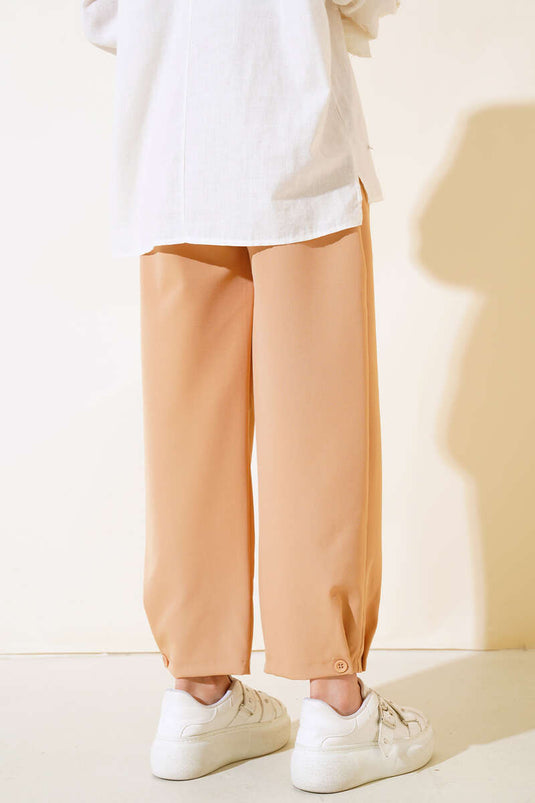 Belted Striped Pants Latte