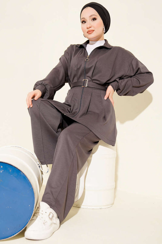 Ensemble de draps à bordure avec fermeture éclair fumée