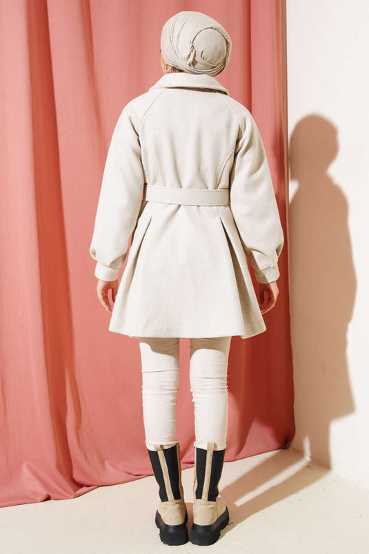 معطف قصير مربوط بالحجر