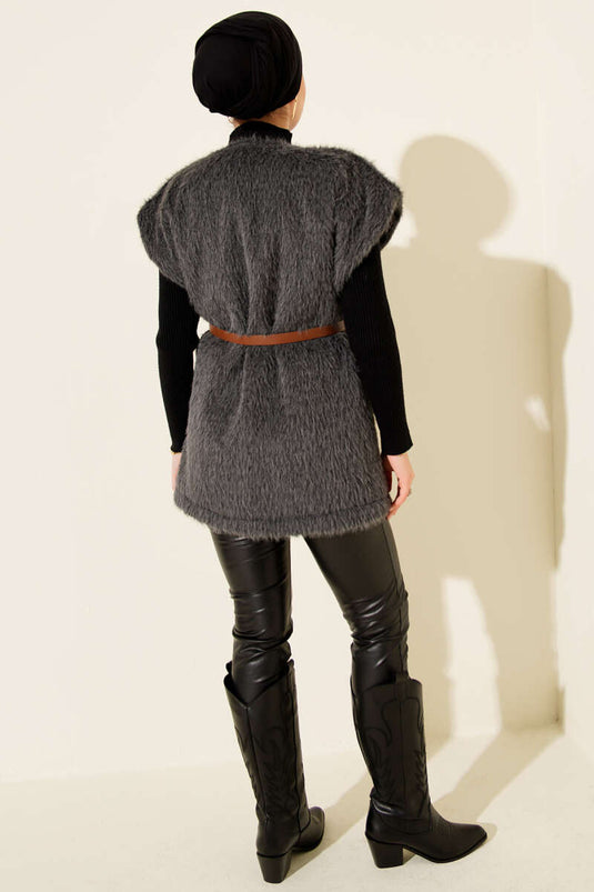 Belted Bearded Vest Smoked