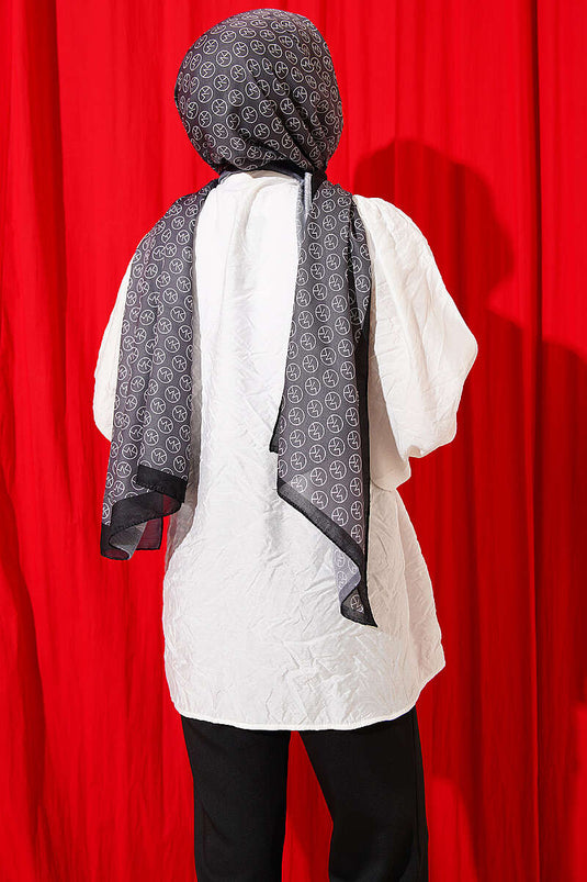 Camicia con dettaglio cintura integrata color ecru