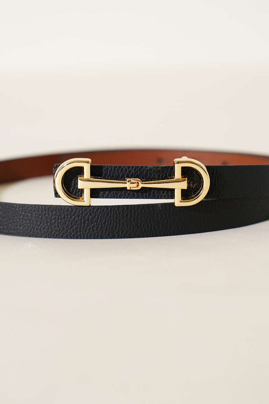 Lock Buckle Belt Black