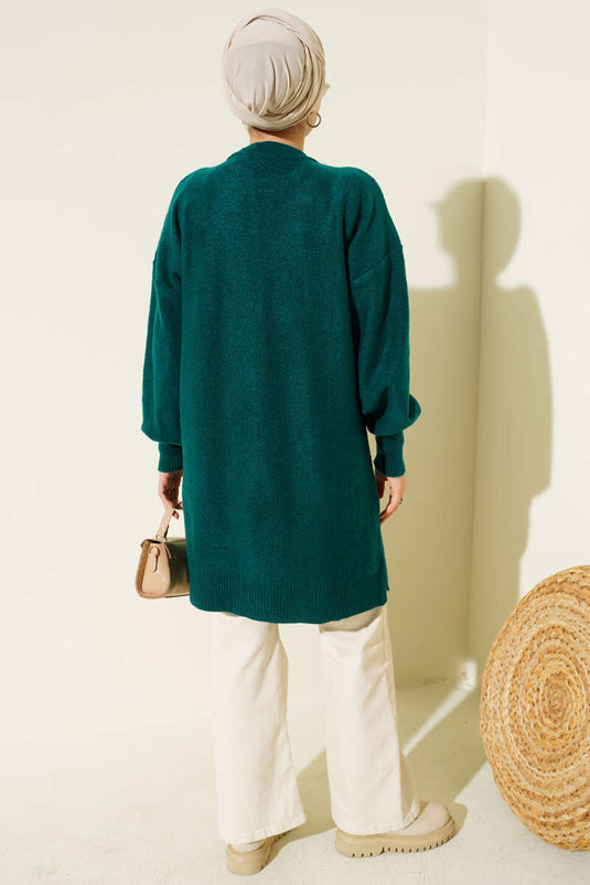 Cherry Bunch Embossed Soft Knit Tunic Nefti