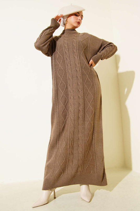 Mink Knitted Sweater Dress