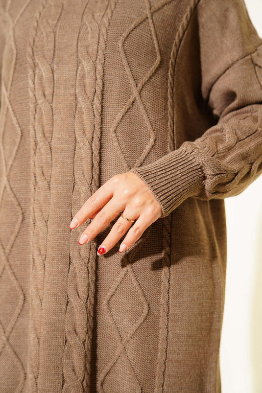 Mink Knitted Sweater Dress