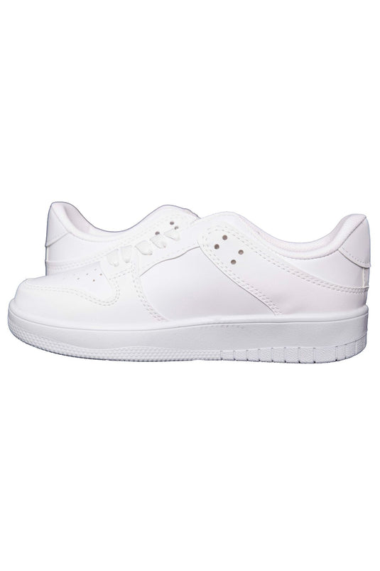 Klasik Bağcıklı Sneaker Spor Ayakkabı Beyaz