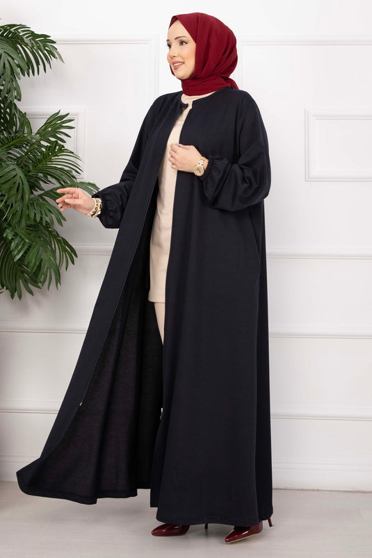 Ferace classique zippée bleu marine