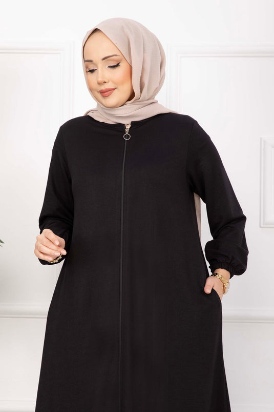 Ferace classique zippée noire