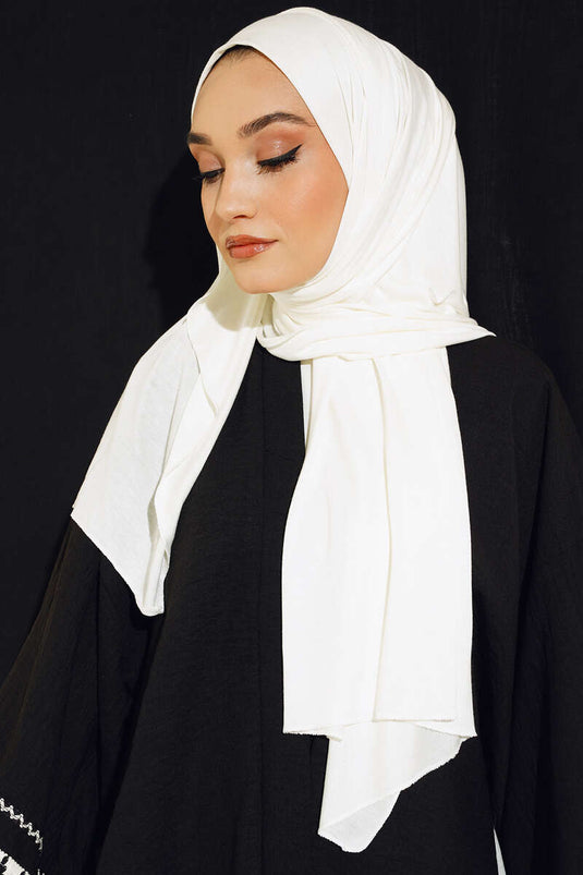 Classic Knit Shawl Ecru