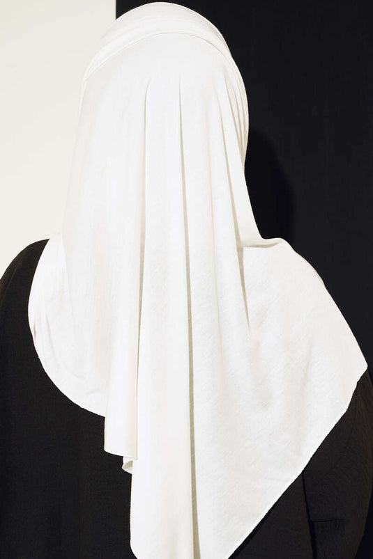 Classic Knit Shawl Ecru