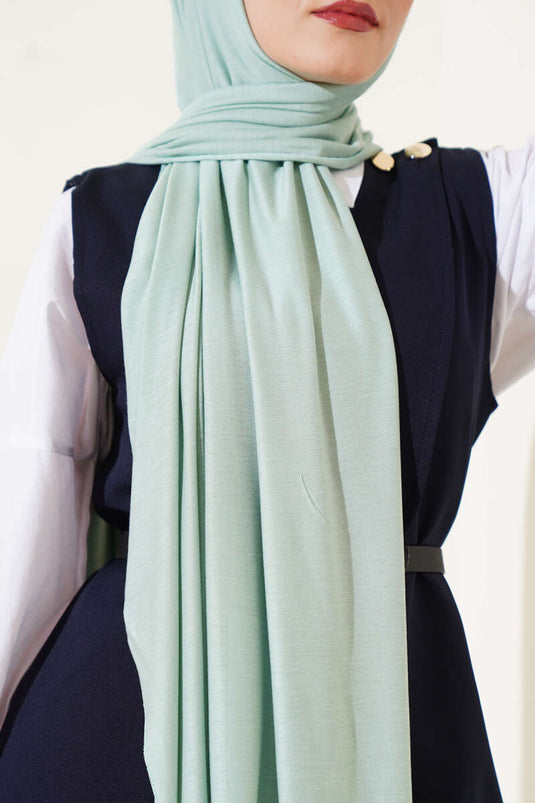 Classic Combed Cotton Shawl Water Green