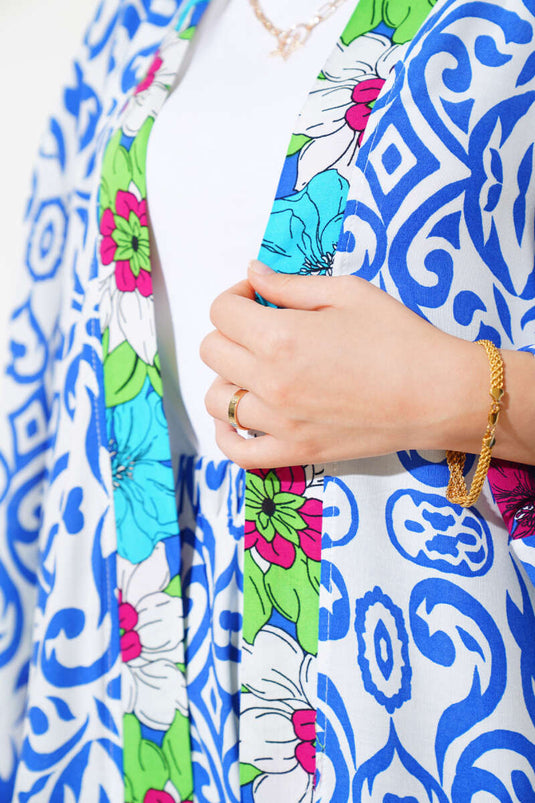 Ensemble kimono ample avec manches élastiques Saks