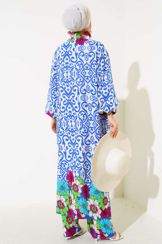 Ensemble kimono ample avec manches élastiques Saks