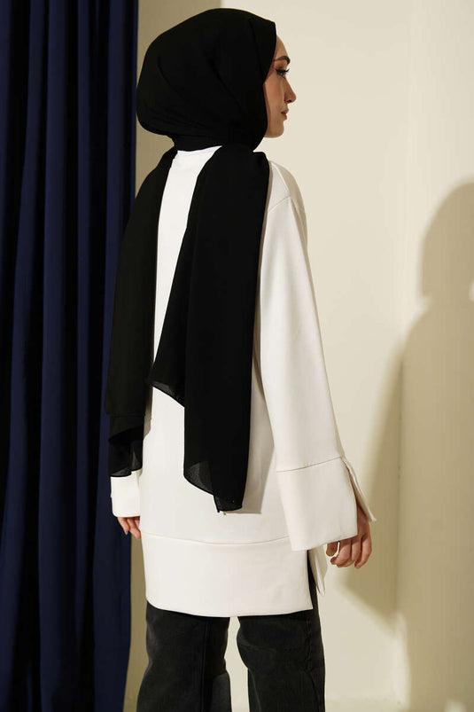 Kol Slit Loyşa Tunic Ecru