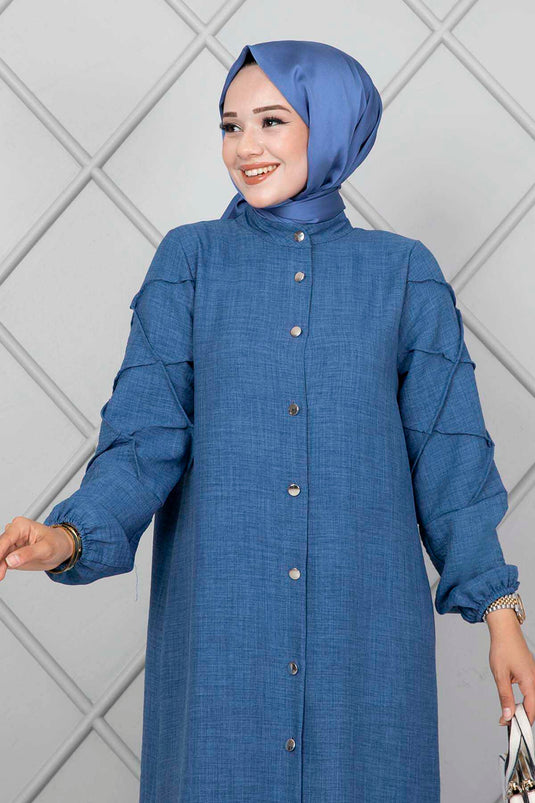 Ensemble Double Avec Manches Indigo