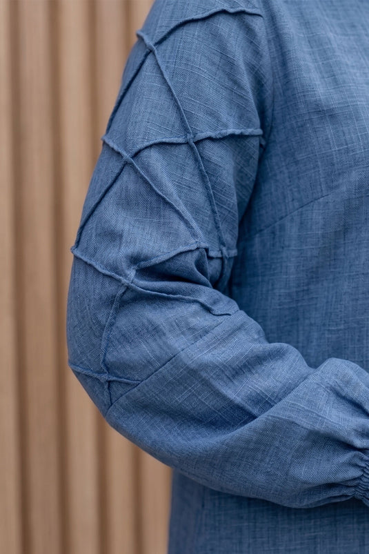 Ensemble Double Avec Manches Indigo