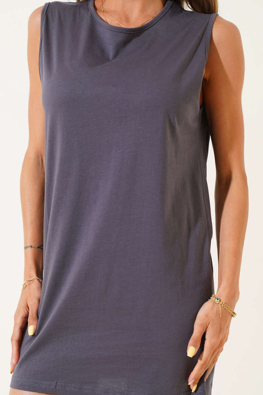 Abito senza maniche antracite