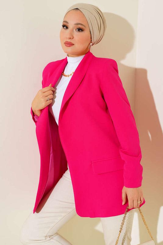 سترة بأكمام Shired الفوشيه