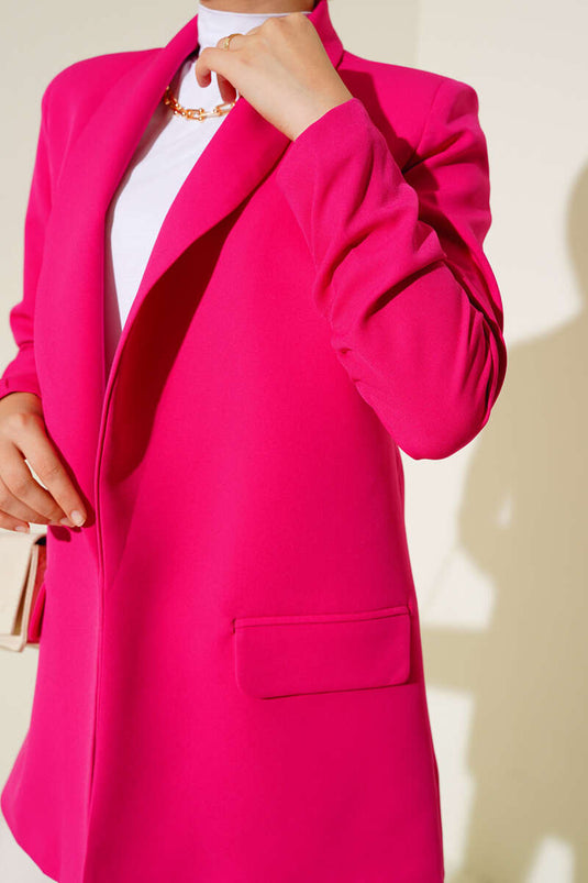 سترة بأكمام Shired الفوشيه