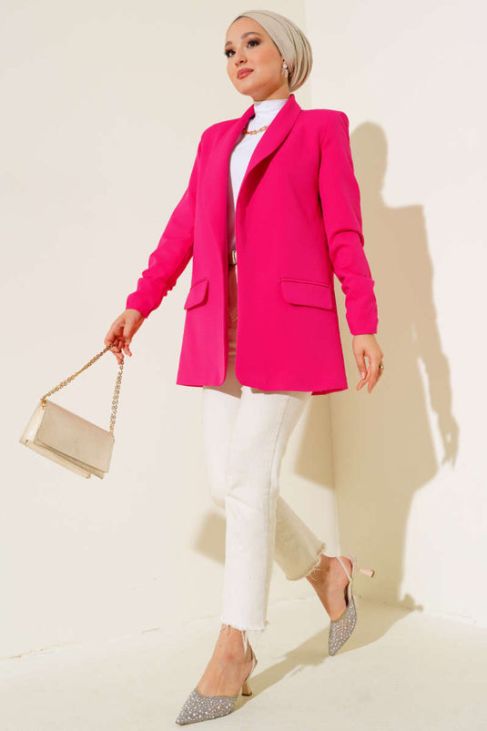 سترة بأكمام Shired الفوشيه