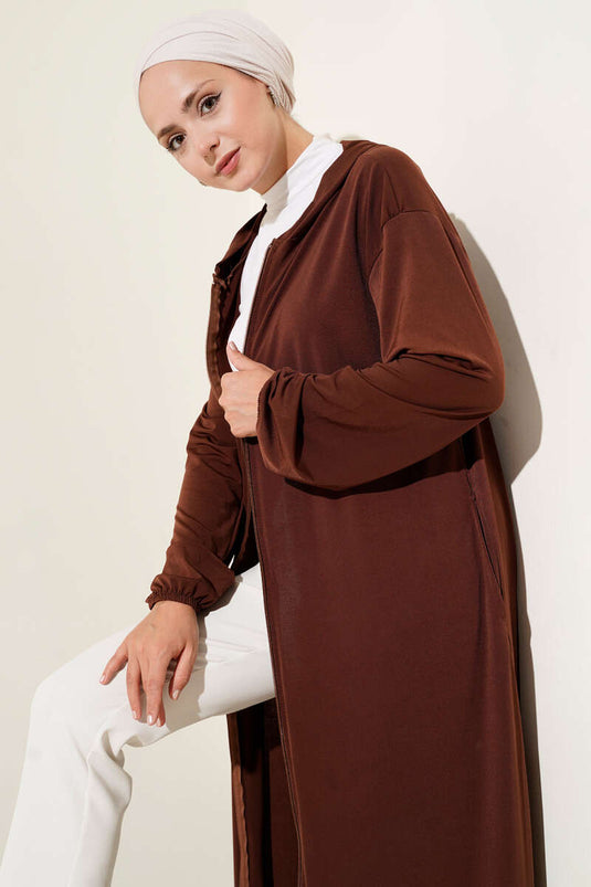 Kolu Lastikli Uzun Kap Kahve