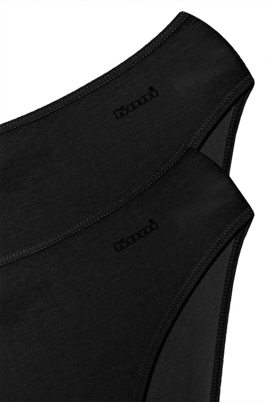 Kom Basic 2'li Slip Külot Siyah