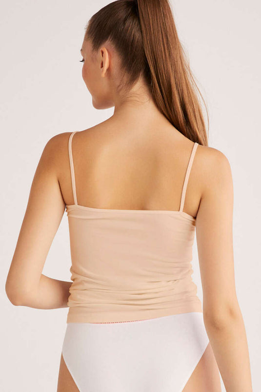 Kom Basic Top İp Askılı Atlet Ten