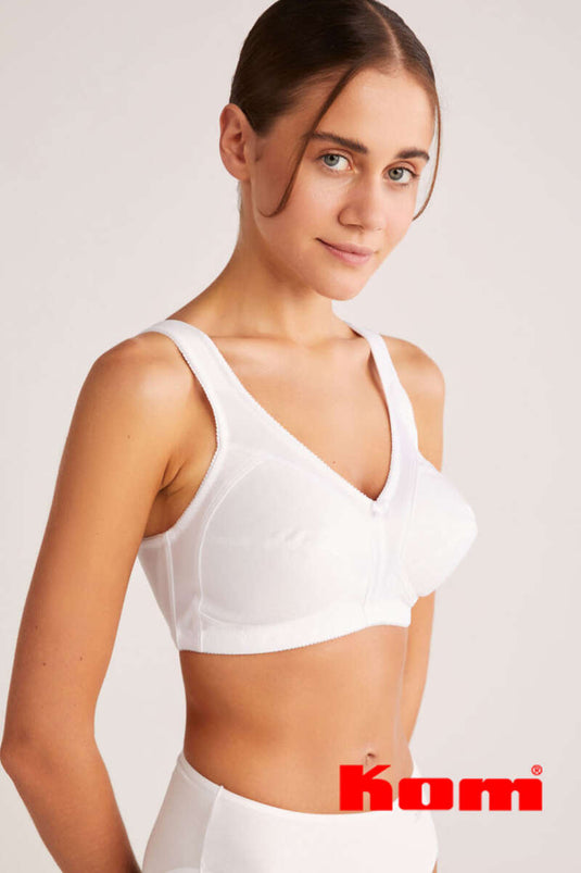 Kom Carmina Printed Minimizer Bra C White