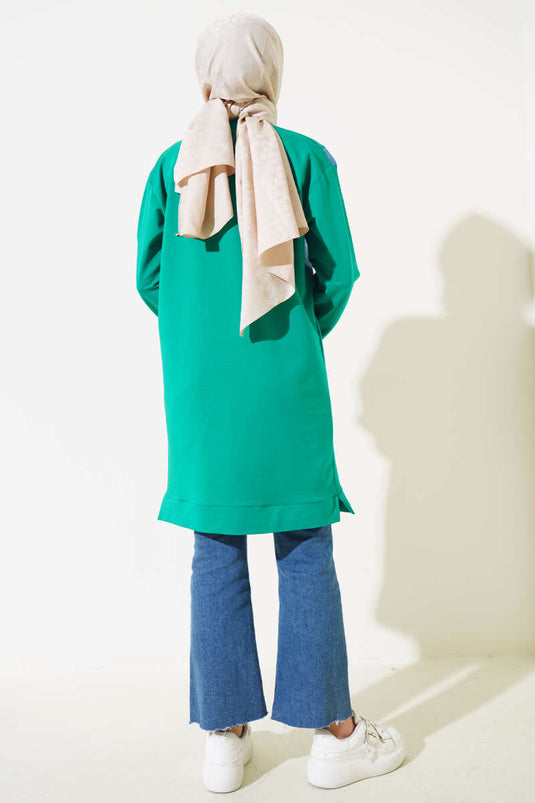 سترة من الدنيم غارني مفصلة بينيتون