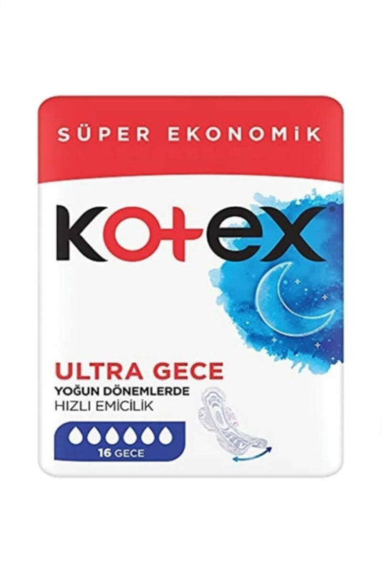 Kotex Ultra Quadro Nuit 16 Pièces