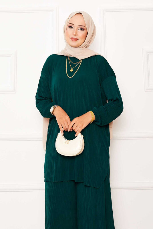 Costume deux pièces Kraş Pattern Sandy Émeraude