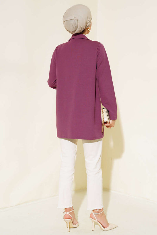Crepe Jacket Magenta
