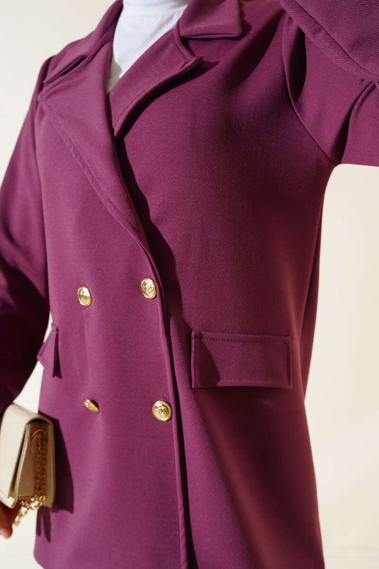 Crepe Jacket Magenta