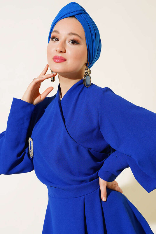 طقم مزدوج مع بنطلون كريب ساكس