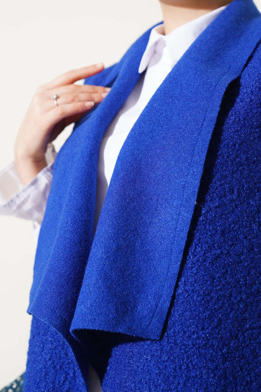 Gilet ample à boucle et col double boutonnage Saks