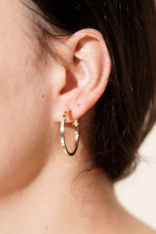 Small Hoop Earrings Gold