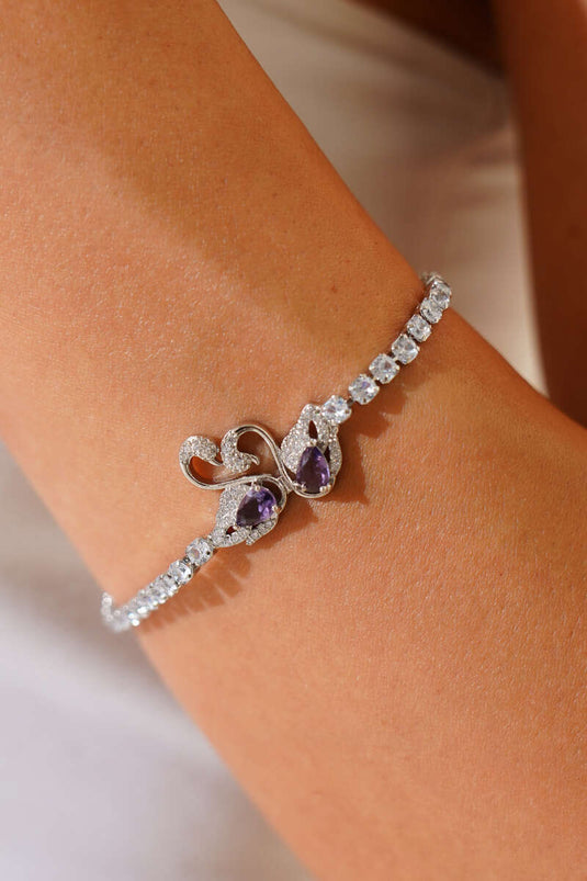 Bracelet Swan Waterway Stone en argent