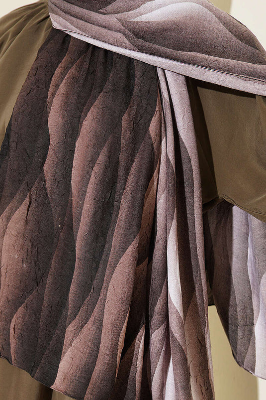 Kumul Dégradé Motif Liva Modal Foulard Vison