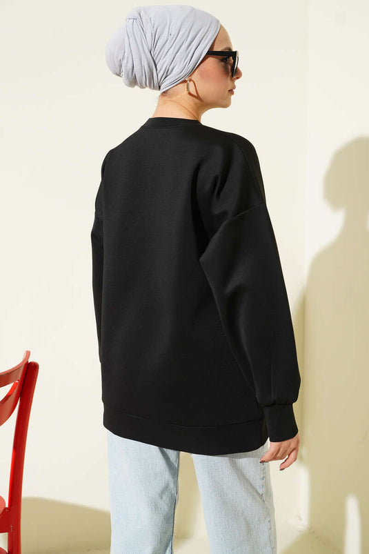 Fur Pocket Scuba Tunic Black